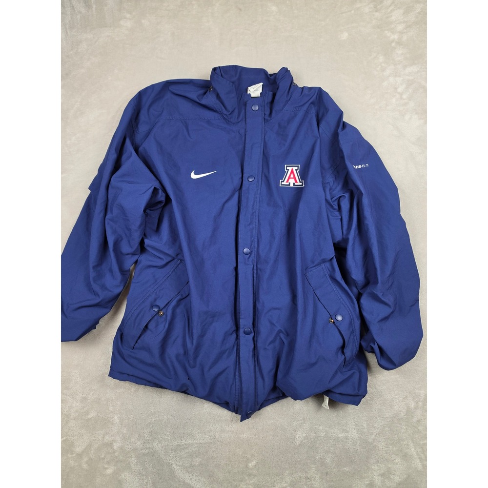 Vintage Nike Windbreaker Jacket Mens XL Blue Arizona Wildcats Storm-FIT USA Read